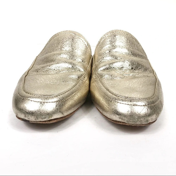 Joie | Delaney Gold Mules Flats - Picture 5 of 8